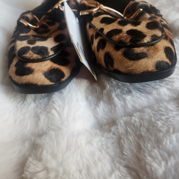 Zara animal print/ leopard loafers size size 5 new - Picture 4 of 6